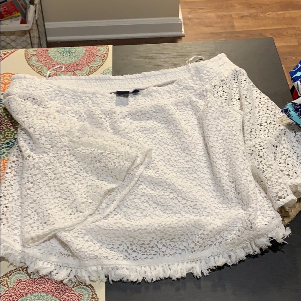 Lace off the shoulder top